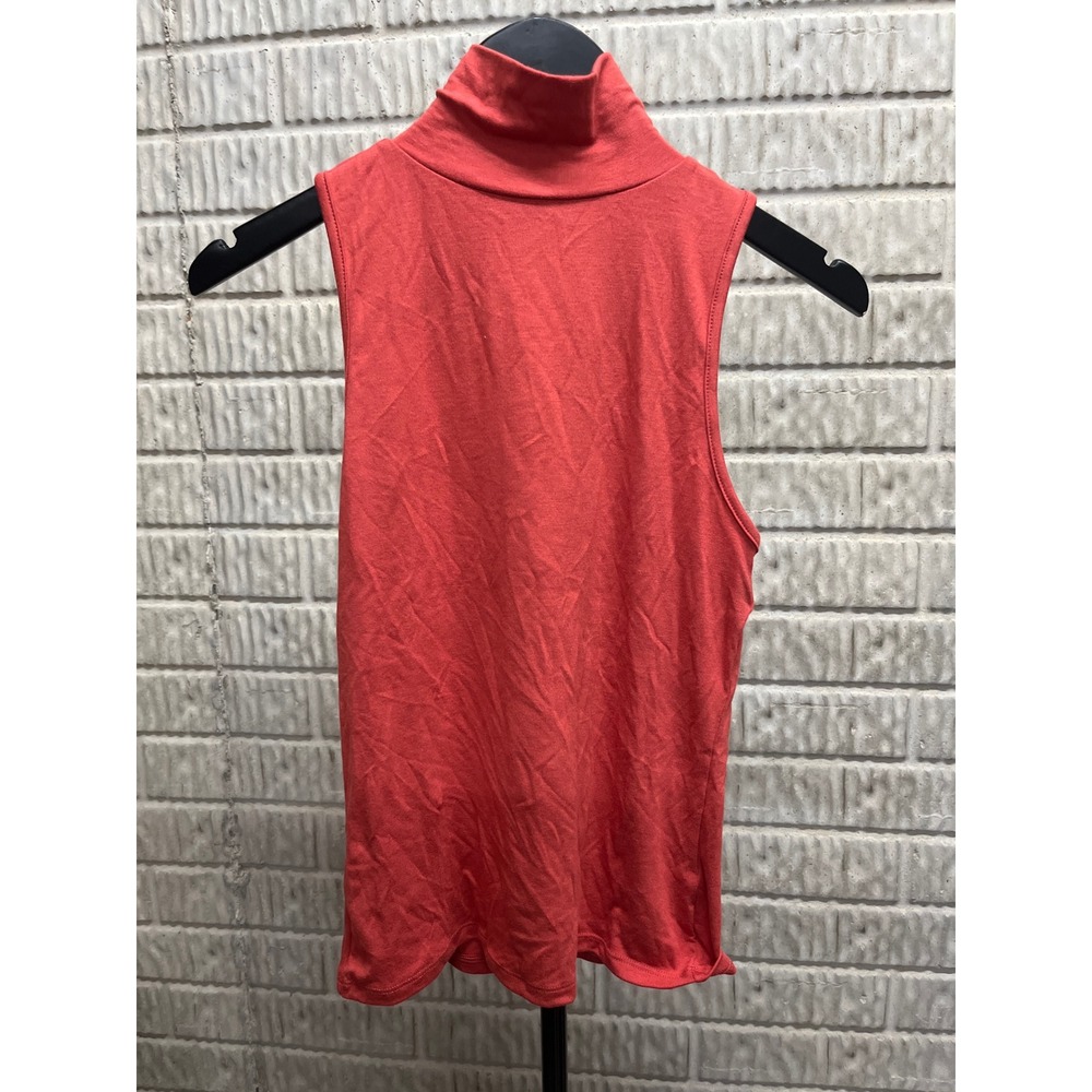 Universal Thread Rust Red Sleeveless Turtleneck Mock Neck Tank Top Small NWT